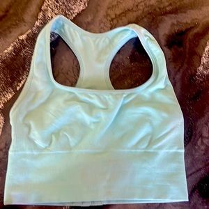 NVGTN LIGHT TEAL BLUE SPORTS BRA LIGHTLY WORN GREAT CONDITION